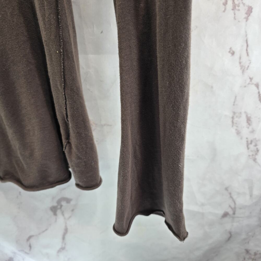 Anthropologie T Shirt Womens Medium Brown Long Sleeve Chocolate Velvet Graham - Picture 4 of 12